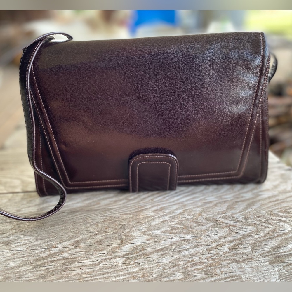 Susan Gail Leather Shoulder/Clutch Bag